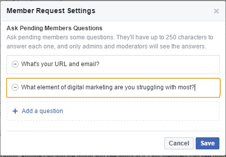 How To Add Questions To Facebook Groups For New Members