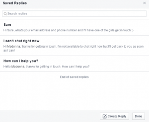 automated messaging changes  time used to best run a facebook page