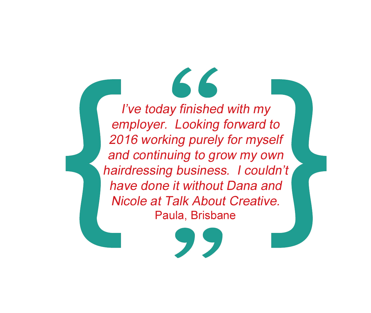 Talk About Creative Testimonials